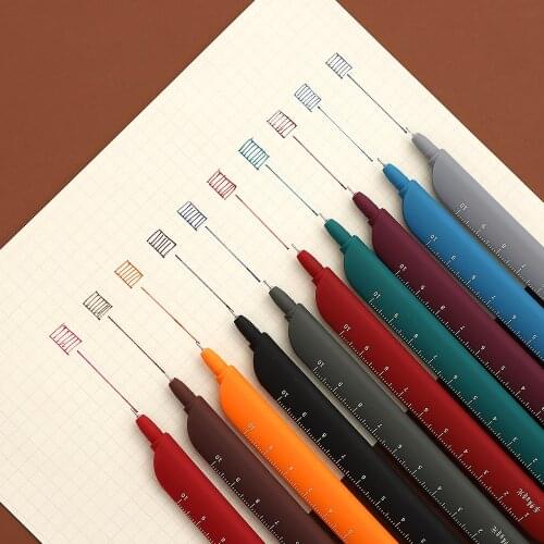 1pc Multifunctional Gel Pen Cute Animal Print Bookmark Pen Journal Pen School Supplies Stationery cute pen 0.5mm