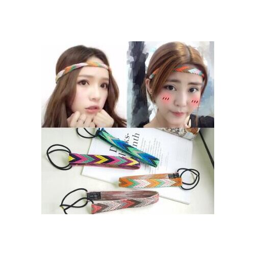 120pcs/lot DIY Multi Simple Fabrics Bohemian Style Headband Triangle Knitting Head Bands Hair Styling Tools Accessory HA890