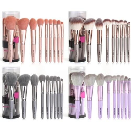9pcs Makeup Brushes Tool Set Cosmetic Powder Eye Shadow Foundation Blush Eyebrow Blending Beauty Professional Make Up Brush