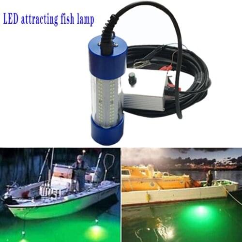 Dimmering DC12V 10 meters 150W battery night green fishing lures submarina lamps