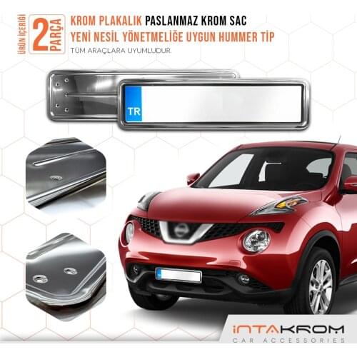 For Nissan Juke Chrome Plates Of Hummer type 2 PCs Chrome Styling Accessories Car Outdoor Track Modified Designed Stainless steel