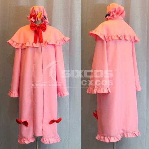 Game Touhou Project Patchouli Knowledge Cosplay Costume Pink Unifrom Suit Female Party Role Play Clothing High-End Custom-Make