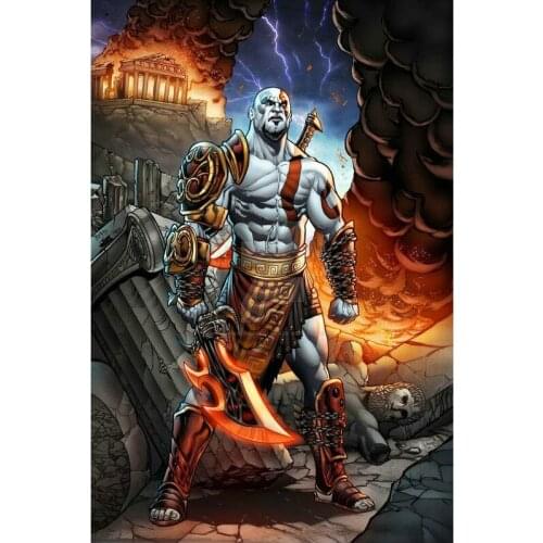 Hot Saleing Diy Diamond Painting Anime 5D Set For Embroidery Cross-Stitch Embroidery Diamond Cartoon samurai Painting