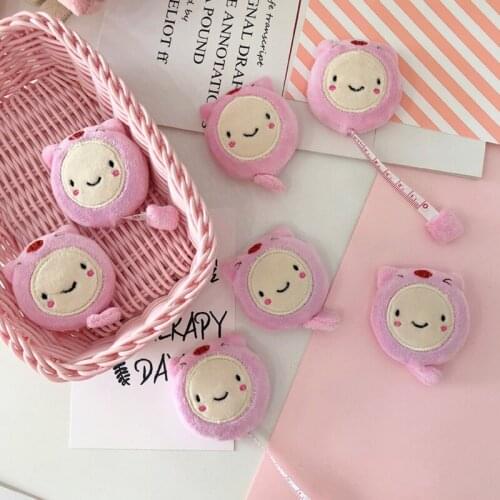 Kawaii Mini Plush Ruler 1.5m Cute Pink Pig Soft Ruler Double-Sided Garment Small Tape Measure Tool Gifts