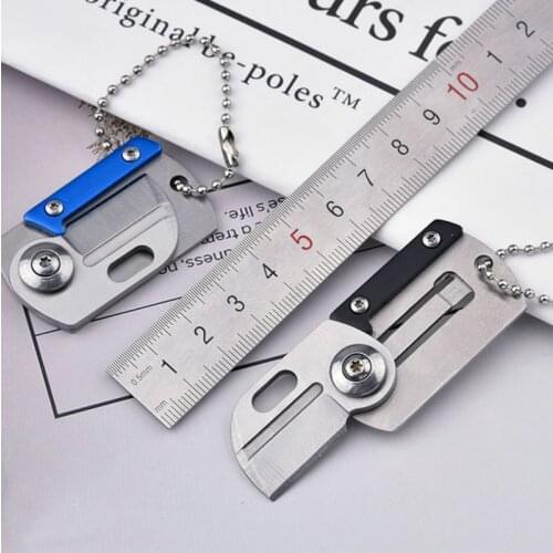 EDC Camping Mini Peeler Keychain Survival Outdoor Tool Pocket Folding Knife Multifunctional Mini Folding Knife Portable