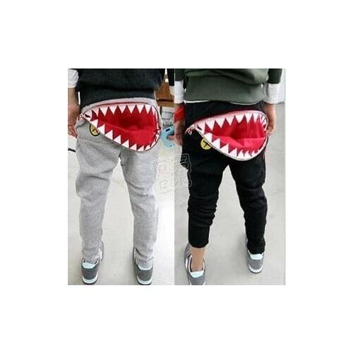 2020 new boys girls harem pants zipper teeth wholesale childrens clothing kids clothes designer brand kikikids