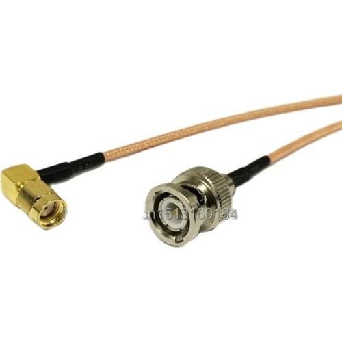 New Modem Connexion Cable RP-SMA Male Plug Right Angle To BNC Male Plug Connector RG316 Cable 15CM 6inch Adapter RF Pigtail
