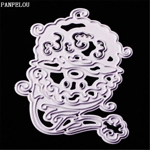 PANFELOU Easter Smoke a face Scrapbooking DIY album cards paper die metal craft stencils punch cuts dies cutting