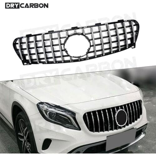ABS Front Grille Bumper Black Silver Suitable for Mercedes Benz GLA Class X156 GLA180 GLA200 GLA250 GLA45 2014 - 2016 Car