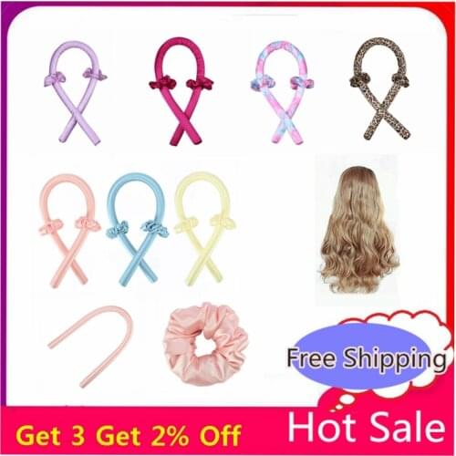 Soft Hair Heatless Curling Rod Foam Sponge Large Curler Foam Sponge Simple Roller Wand Headband Hair Styling Tools