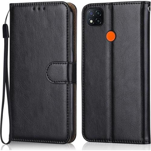 Folio Luxury Leather Case for Xiaomi Redmi 9C 9 C M2006C3MG M2006C3MT 6.53'' Wallet Flip Case for Redmi 9C Redmi9 C Phone Bag