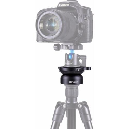 PULUZ 3/8 inch Thread Dome Professional Tripod Leveling Head Base with Bubble Level for DSLR Camera Tripod