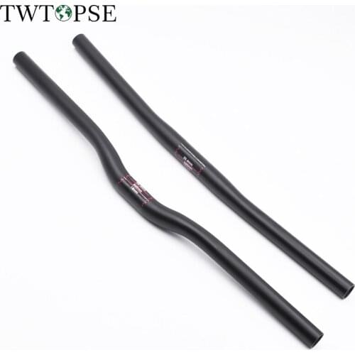 TWTOPSE Carbon Fiber Handlebar For Brompton Folding Bike 25.4*560mm 520mm T800 89g One-shaped Flat Riser Bar Handlebar Part 2019