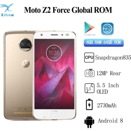 Motorola MOTO Z2 Force XT1789-05 NFC 4GB+64GB 5.5inch Snapdragon 835 Android 8.0 Fingerprint Smartphone