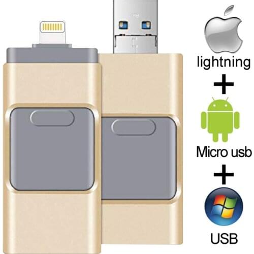 USB Flash Drive Pendrive OTG USB3.0 flash drive 16GB 32GB 64GB Pen Drive 128GB USB Memory Stick for iPhone iPad PC