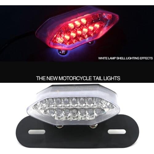 Motorcycle tail lights With turn signal light with license plate bracket 12V Taillights For msx125 M3 M5 rear lights modified