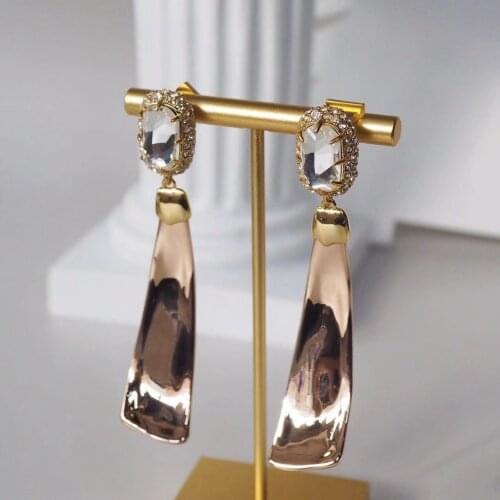 2021 Amybaby Luxury Fashion Designer Vintage Crystal Stone Womens Drop Earring Jewelry For Party