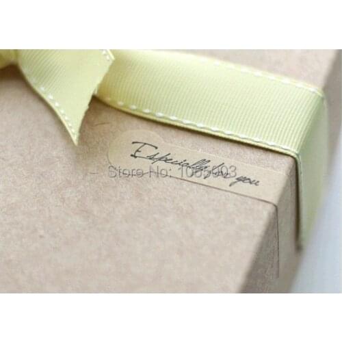 1lot = 100pcs Gift Bag Sealing Label/ Kraft Paper Labels Envelope Stickers Especially For You Seal Sticker1lot = 5sheets =100pcs