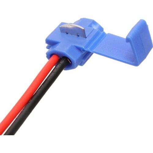 100pcs/pack High Quality Blue Scotch Lock Wire Electrical Cable Connectors Quick Splice Terminals Crimp