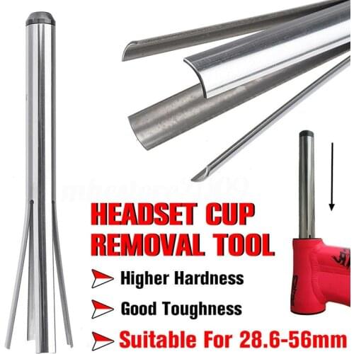 28.6-56mm Bicycle Bowl Remover Repair Tools Mountain Bike Bowl Removal Tool Cycle Headset Cup Front Fork Tube Frame Repair Tool