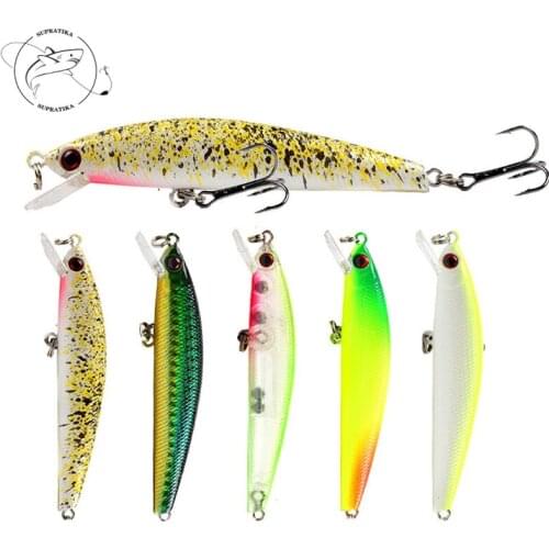 5Pcs/set 8.5cm/7.5g Fishing Lures Bionic Minnow Hard Bait 3D Eyes 6# With Sharp Hook Artificial Baits Isca Pesca Fish Tackle