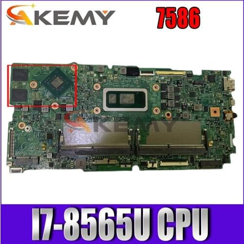 Akemy 17936-1 with I7-8565U CPU PM For DELL Inspiron 7586 notebook motherboard mainboard K60J8 7586 motherboard test 100% ok