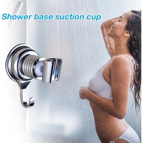 Shower Head Holder Suction Cup Adjustable Relocatable Wall Mount Holder For Bathroom Strong Suction Cup Shower Head Holder