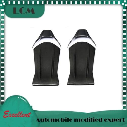 For Benz A45/CLA45/GLA45/C43/C63/E43/E63 AMG 2014-2017 Dry Carbon Fiber Seat Back Cover-Black Color