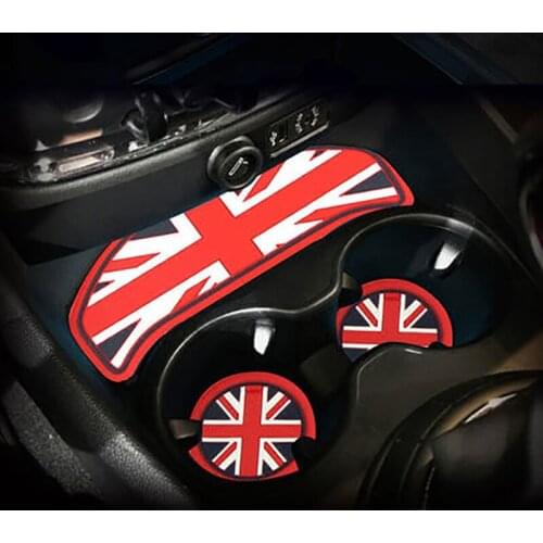 For BMW MINI Cooper S F54 F60 car interior center water cup silicone mat non-slip mat dustproof decorative modeling accessories