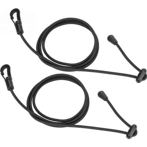 1 pair Kayak Paddle Leash Elastic Rubber Bungee Cord Boat Paddle Safety Rod Leash Canoe Safety Leash Surfing Kayak Accessories