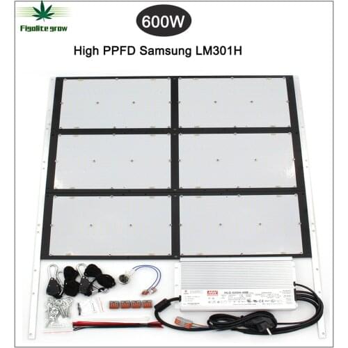 Figolite High PPFD Lm301H DIY Dimmable 600W Quantum Tech V3 LED Samsung Panel Light QB288 Deep Red 660nm UV IR Led Grow Light