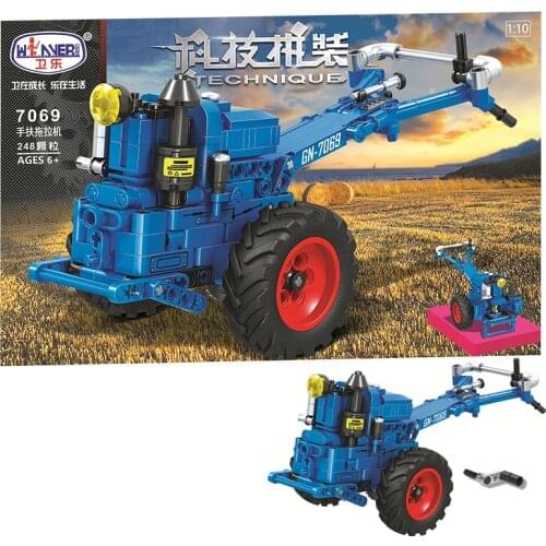 MOC City Walking Tractor 248pcs High-tech Creator Model Building Blocks Bricks educational Toys For boys Christmas Gifts juguete