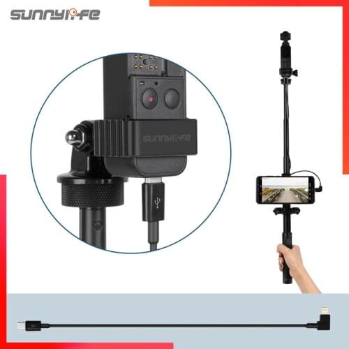 1M Mini 2/Osmo Pocket 2 Data Cable TYPE-C to Android IOS Cable Data Conversion Line for OSMO POCKET Mavic Air 2 Drone Accessory