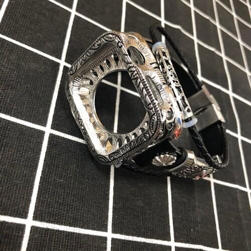 Leather loop strap for apple watch band 44mm 40mm apple watch band 4/5 42mm 38mm iwatch 3/2 replacement high quality bracelet