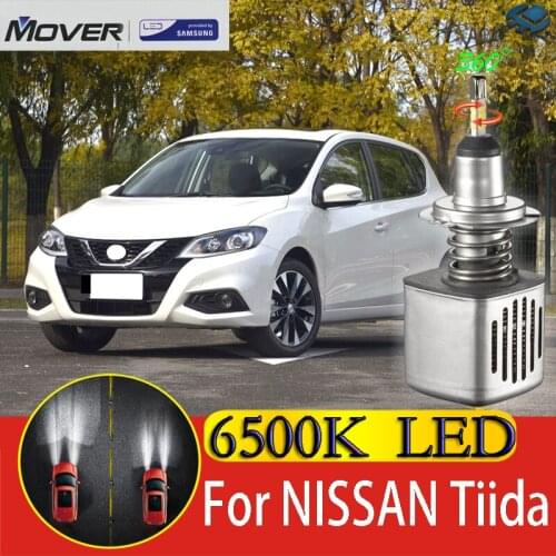 Car Headlight Bulbs LED Provided By SAMSUNG For Nissan Tiida Nissan Pulsar LED Car 6500K White Light Auto Headlight 2X