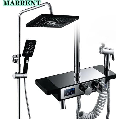 MARRENT Black Shower Systems
