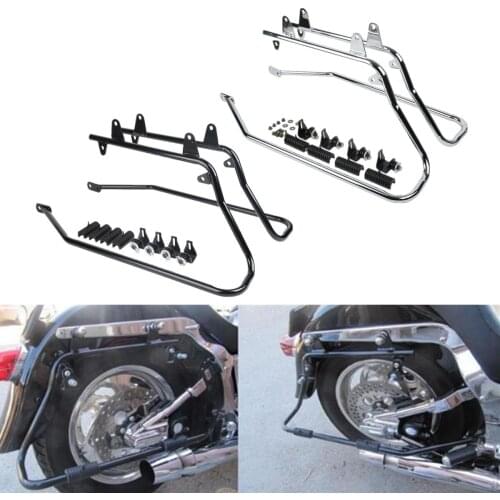 Motorcycle Saddlebag Conversion Brackets For Harley Softail Fatboy Heritage Springer FLSTS