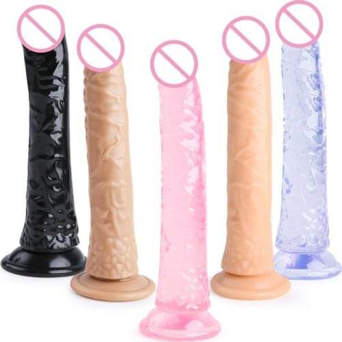 Soft Safety Suction Cup Dildo with Bullet Vibrators for Women Realistic Female Clitors G Spot Stimulater Adult Erotic Sex Toys