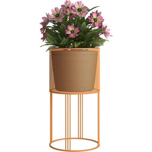 Big Nose Nordic Iron creative flower rack modern simple flower rack floor-mounted storage rack living room indoor potted