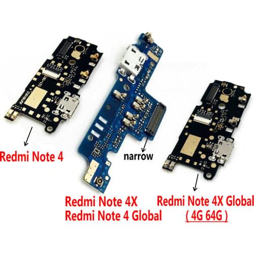 New USB Port Charger Dock Plug Connector Flex Cable For Xiaomi Note 4X 4XPro For Redmi Note 4 Charging Port Board Replacement