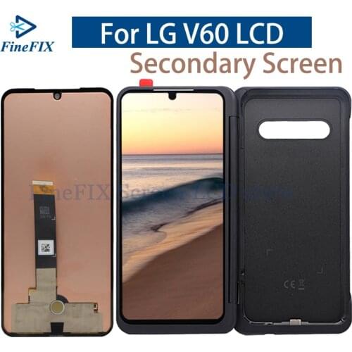 Original For LG V60 ThinQ 5G Dual LCD Secondary Screen Replacement Touch Screen Digitizer Assembly For LG V60 charging adapter