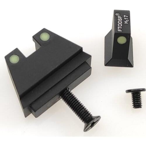 FTODSP Tactics GBB Pistol Night Vision Optics Mechanical Night Sight Set for TOKYO MARUI GLOCK G17/18/19