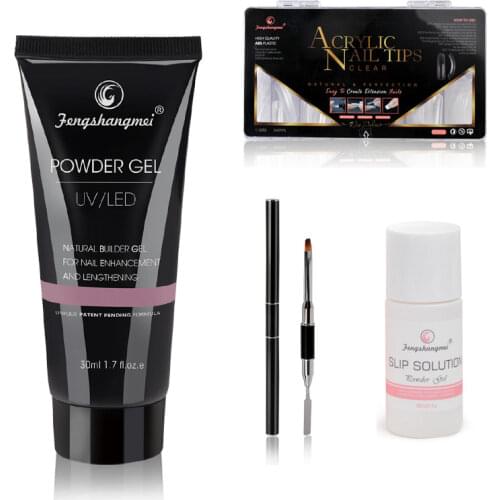 Fengshangmei Poly Builder Nail Gel Quick Construction Gel Nail Polish for Nail Extensions UV Acrylic Long Nail Art Design