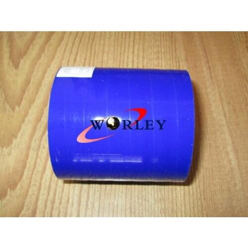BLUE 2.5'' 63mm ID Silicone Straight Joiner Coupling Hose Pipe LH 3'' 76MM