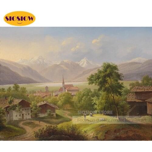 SIOSIOW 5d Diamond Embroidery Nature Scenery Large DIY Diamond Painting With Square Rhinestones Mountain Decor Home Rustic Gifts