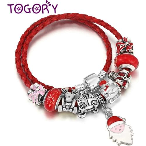 TOGORY Red Bracelets