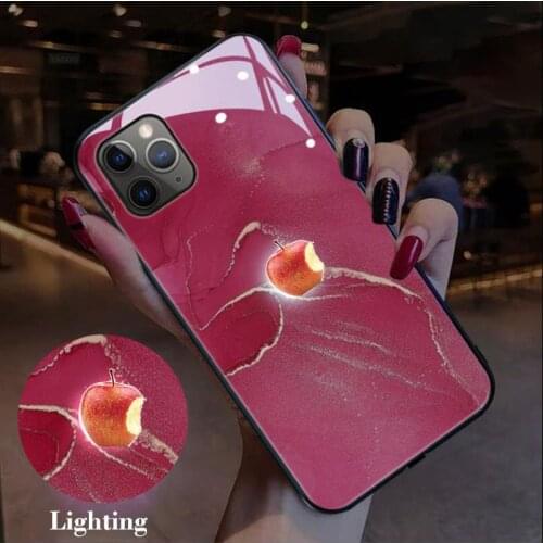 Marble grain Sound Acoustic Control Tempered Glass Phone Cover for Apple iPhone 11 Pro Max X XS MAX XR 12 Mini 6S 7 8 Plus #f0