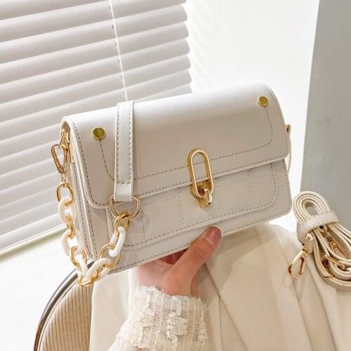 North bag fashion bag women 2021 fashion simple single Shoulder Messenger Bag texture chain small square bag