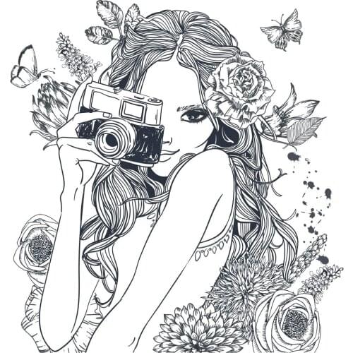 ZhuoAng Shy Girl Clear Stamps For DIY Scrapbooking/Card Making/Album Decorative Silicone Stamp Crafts