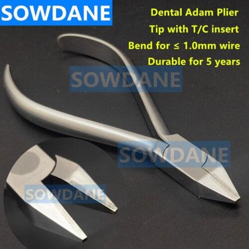 1 piece Dental New Adam Wire Bending Forcep Dental Laboratory Forming Plier with T/C Lab Instrument For Max. 1mm Wire